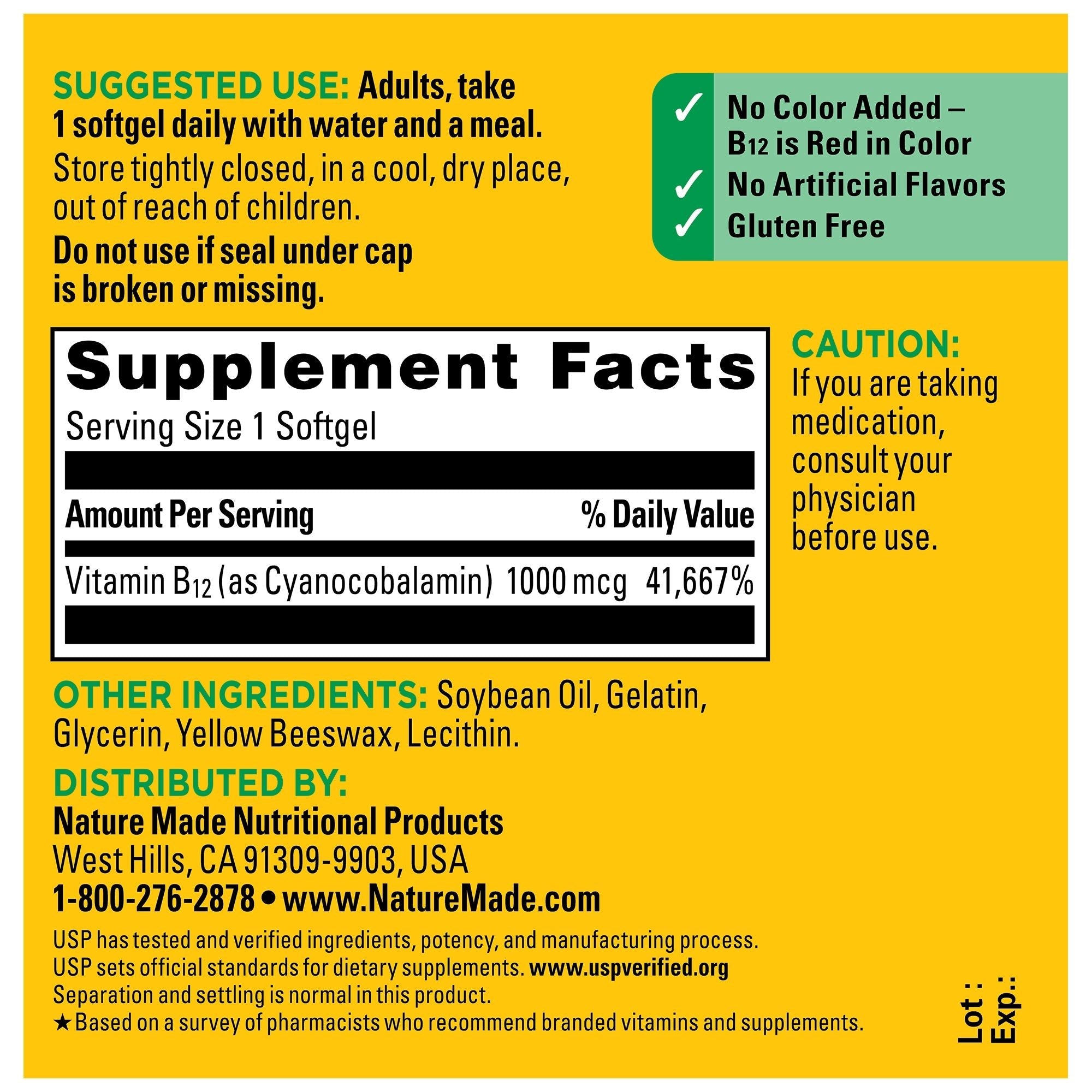 Vitamin B12 1000 mcg Softgels