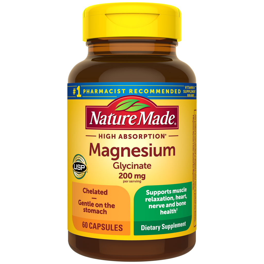 High Absorption Magnesium Glycinate Capsules 200 mg