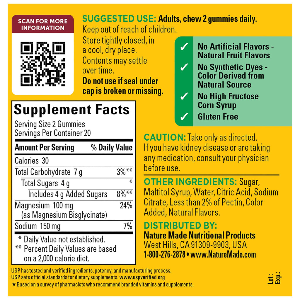 High Absorption Magnesium Glycinate Gummies