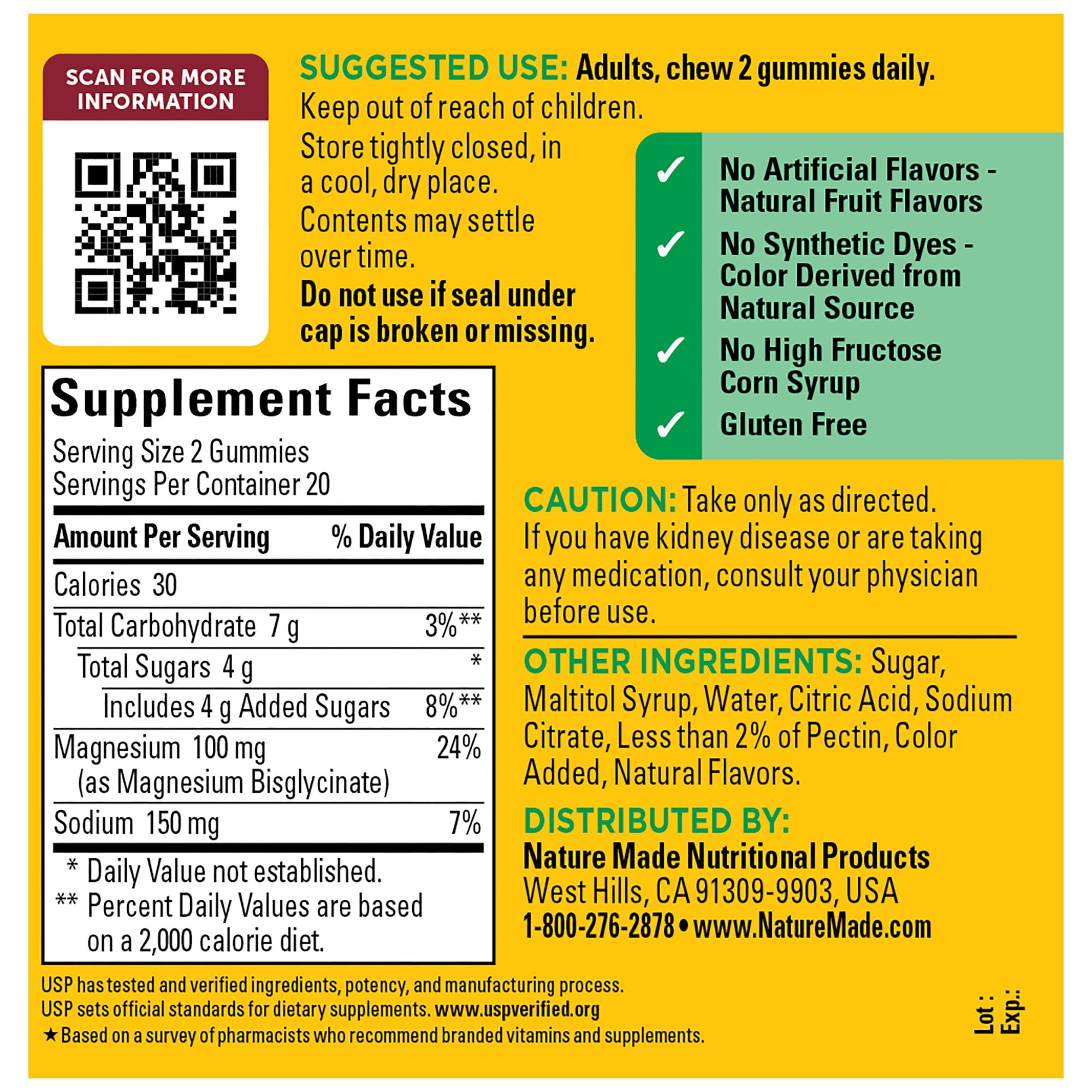 High Absorption Magnesium Glycinate Gummies