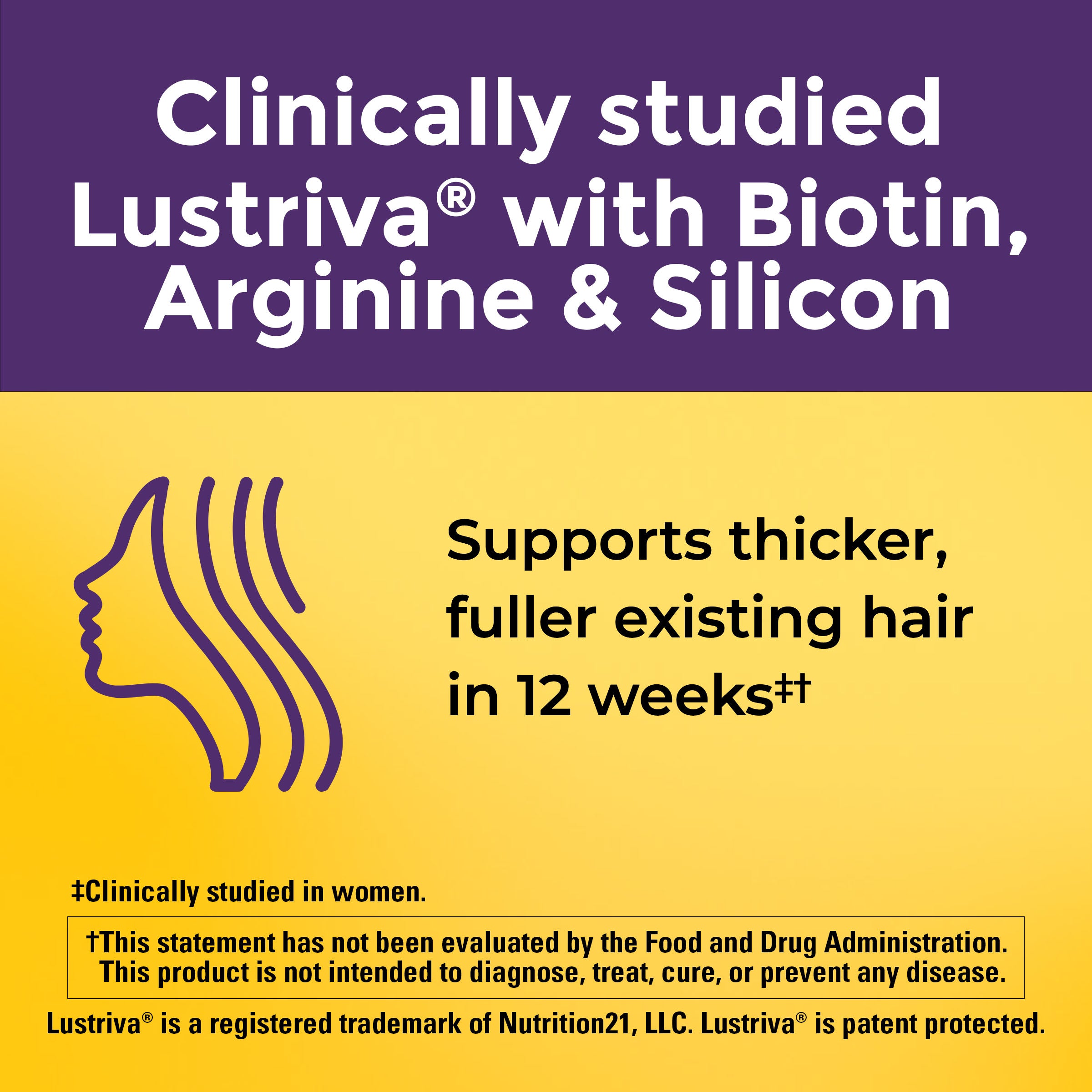 Hair Growth Lustriva® with Vitamin A & C Softgels