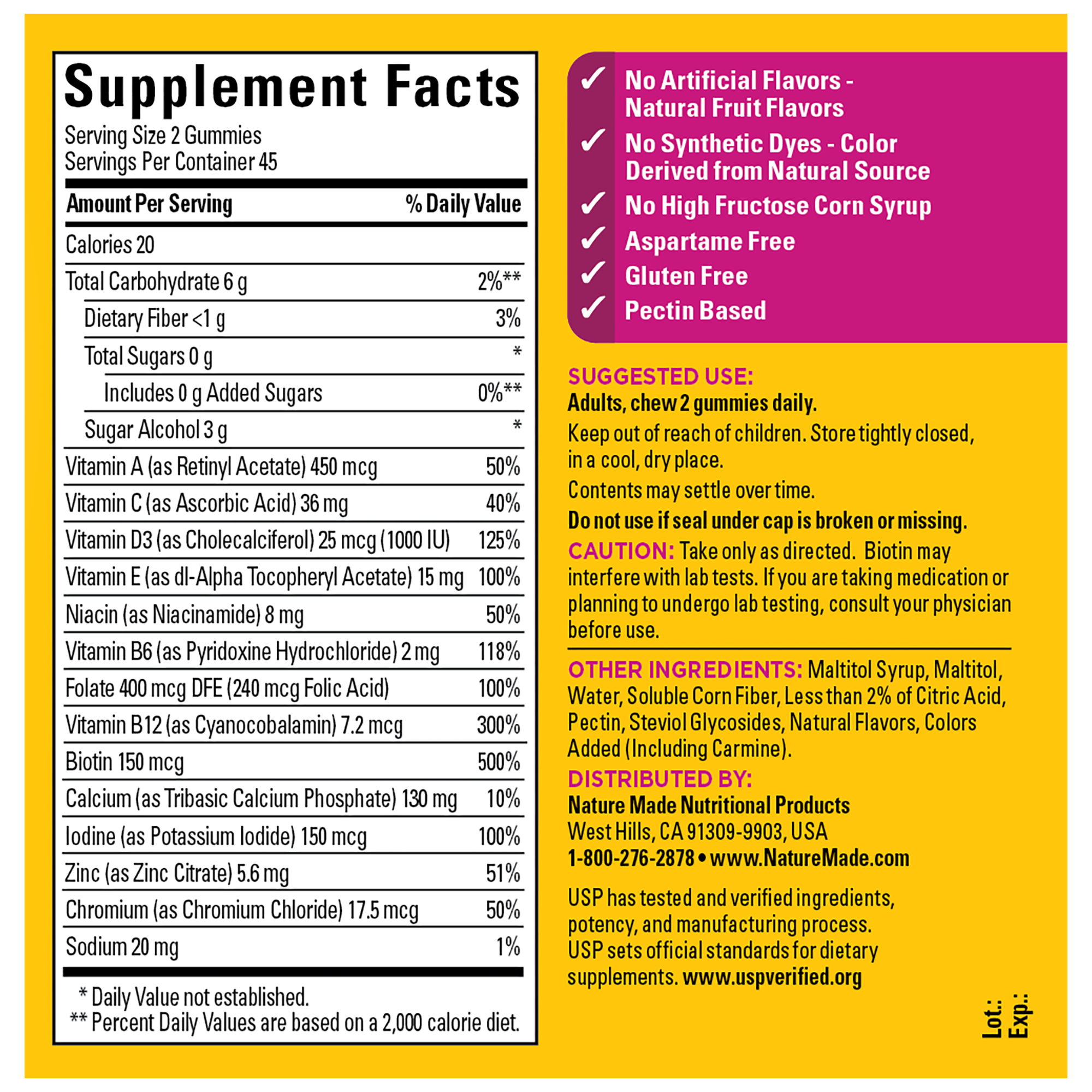 Zero Sugar‡ Women's Multivitamin Gummies
