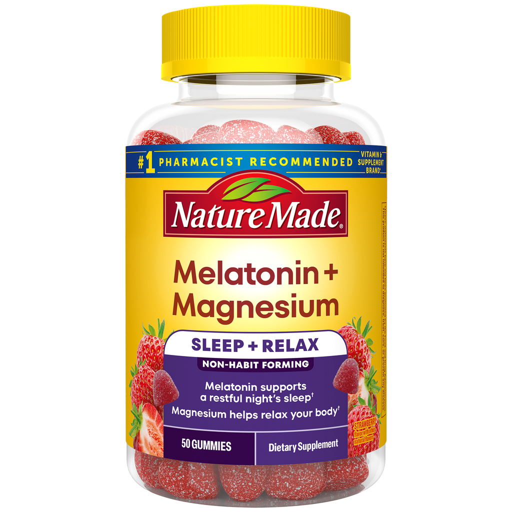 Melatonin 3 mg + Magnesium 100 mg Sleep and Relax Gummies