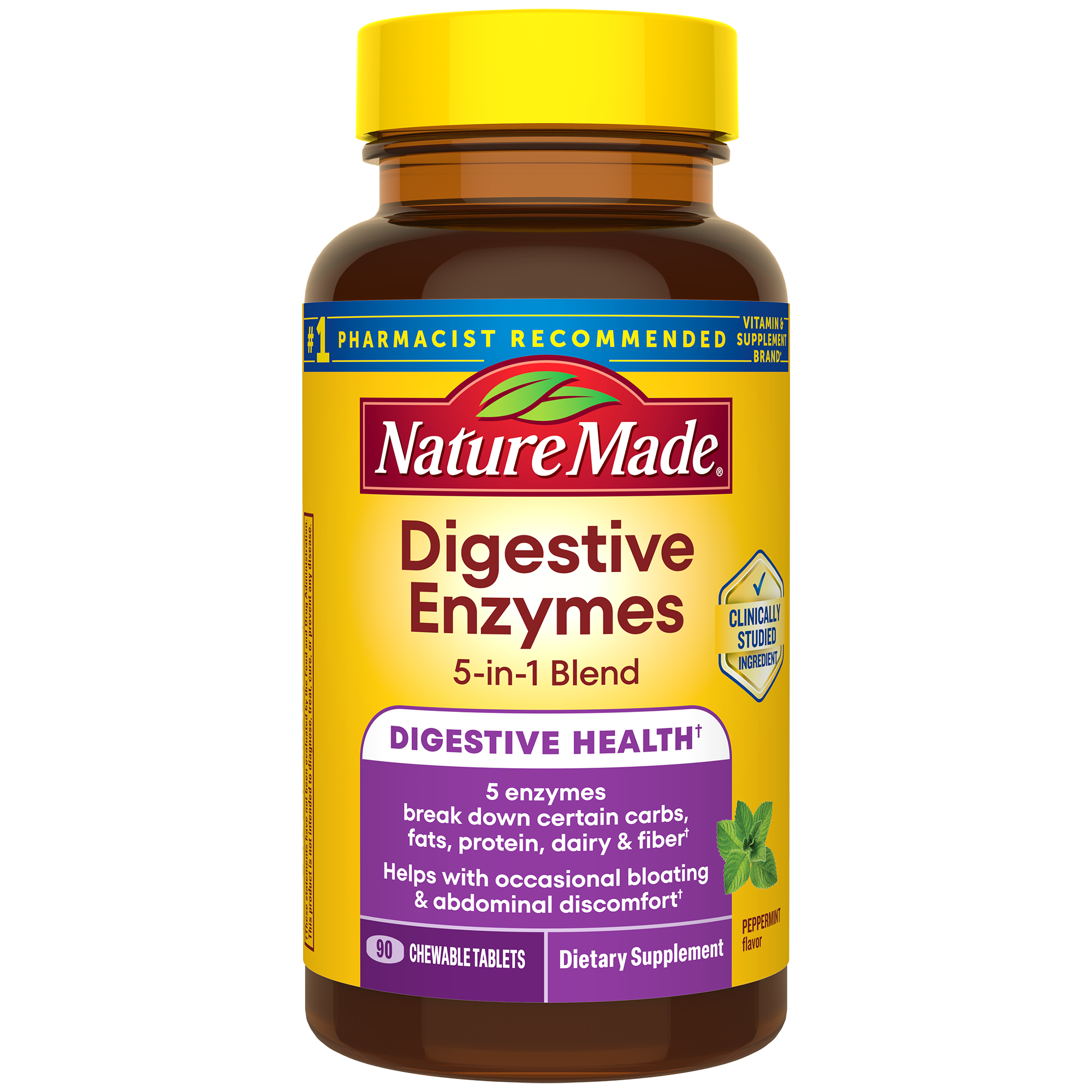 Digestive Enzymes 5-in-1 Blend Chewable Tablets