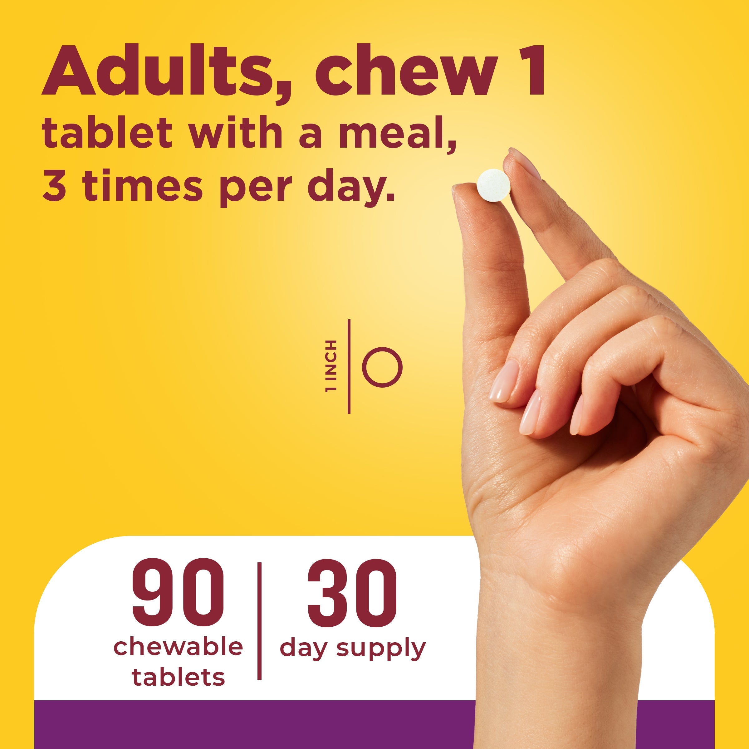 Digestive Enzymes 5-in-1 Blend Chewable Tablets