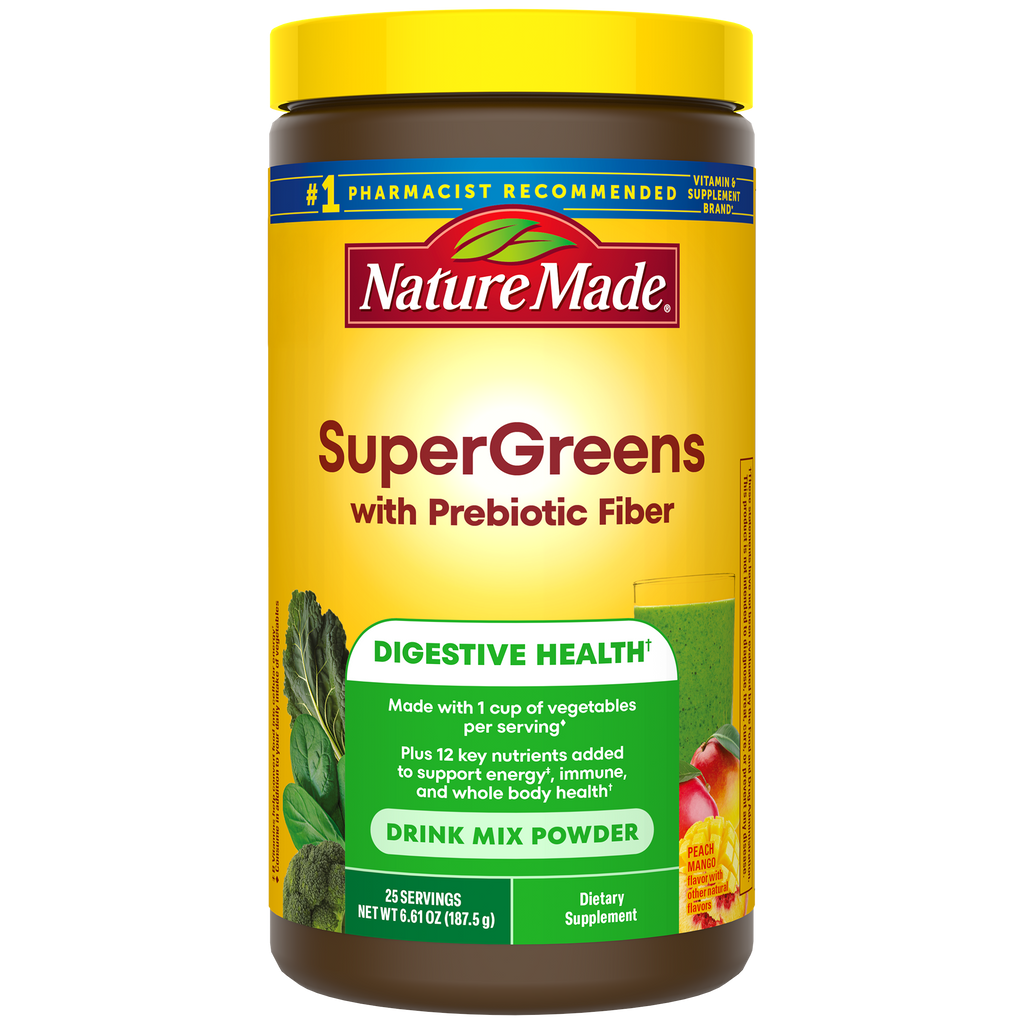SuperGreens with Prebiotic Fiber Powder Drink Mix