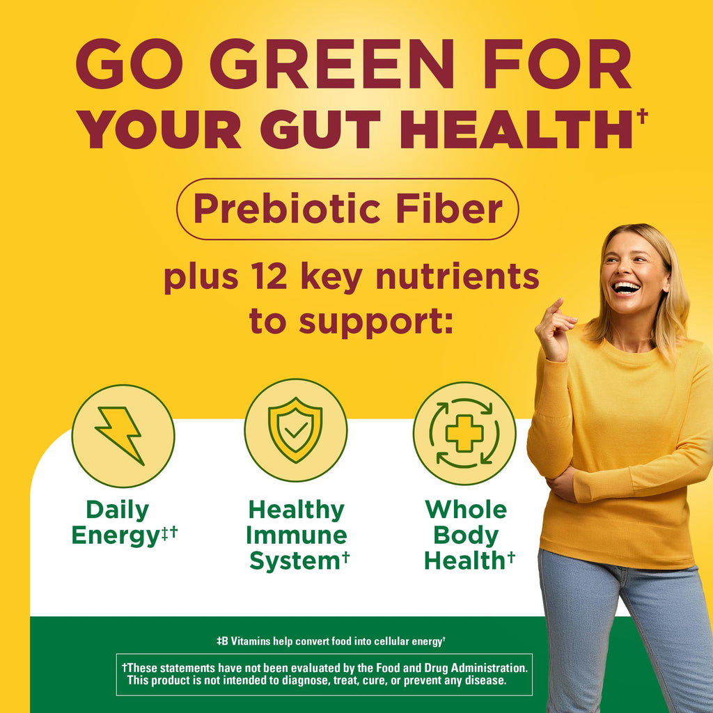 SuperGreens with Prebiotic Fiber Powder Drink Mix