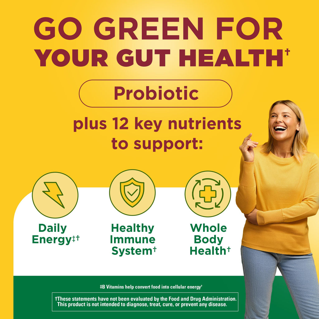 SuperGreens with 2 Billion CFU◆ Probiotics Capsules